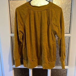 prAna gold yellow sweater